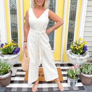 Banana Republic Cream Jumpsuit